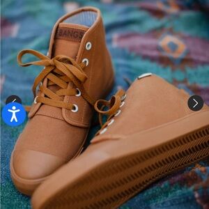 BANGS High-Top Sneakers in Brown